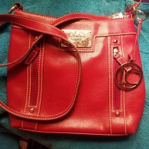 Perfect Liz Clairborne Red Shoulder Bag